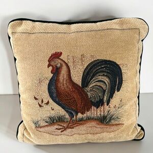 Vintage Cream Accent Pillow Rustic Charm